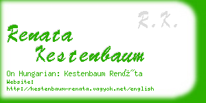 renata kestenbaum business card